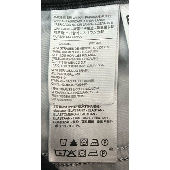 Levi’s 311 Shaping Skinny Black Jeans Stretch Women’s Size 28 - Picture 8 of 8